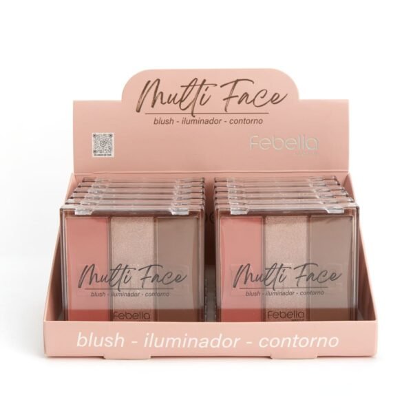 Paleta 3 em 1 Multi Face, Blush, Contorno e Iluminador - Imagem 6