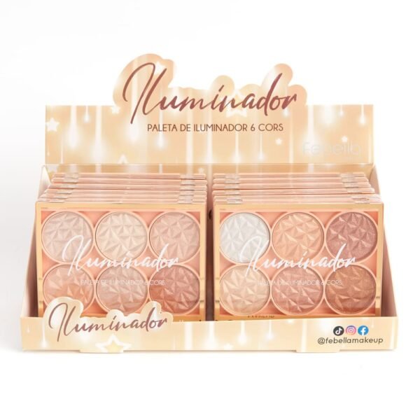 Paleta Iluminador 6 Cores Ruby Bronze Glow - Imagem 5