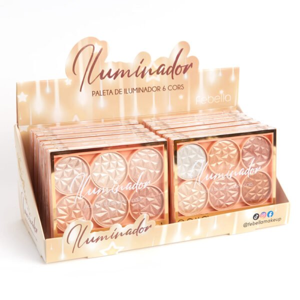 Paleta Iluminador 6 Cores Ruby Bronze Glow - Imagem 6