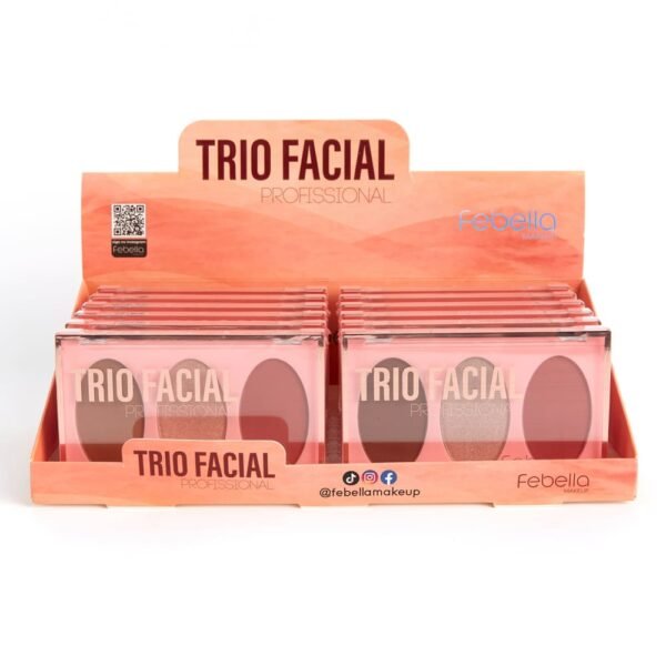 Trio Facial Contorno Blush e Iluminador - Imagem 6