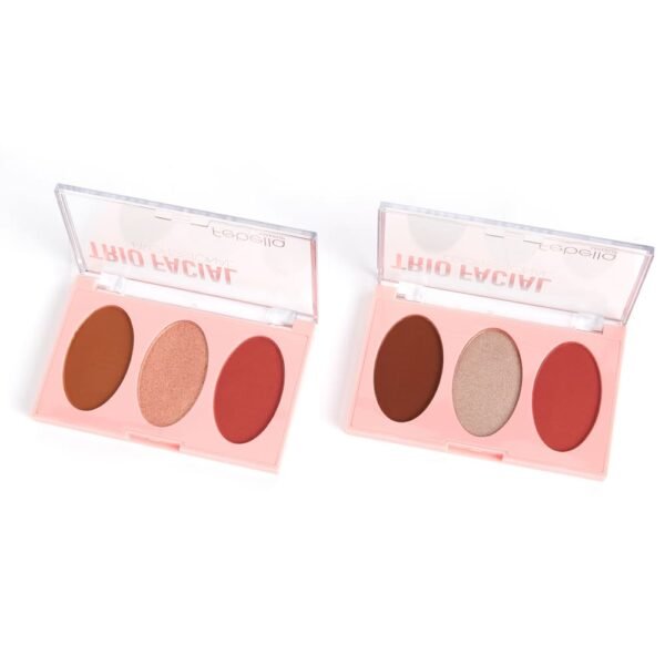 Trio Facial Contorno Blush e Iluminador