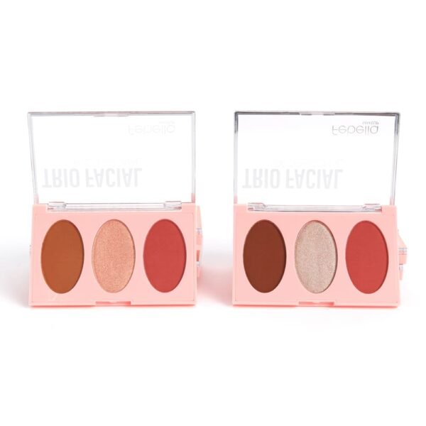Trio Facial Contorno Blush e Iluminador - Imagem 3