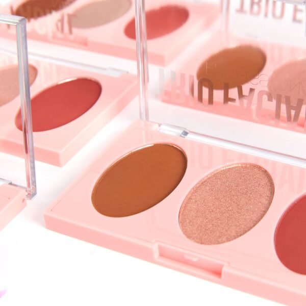 Trio Facial Contorno Blush e Iluminador - Imagem 4